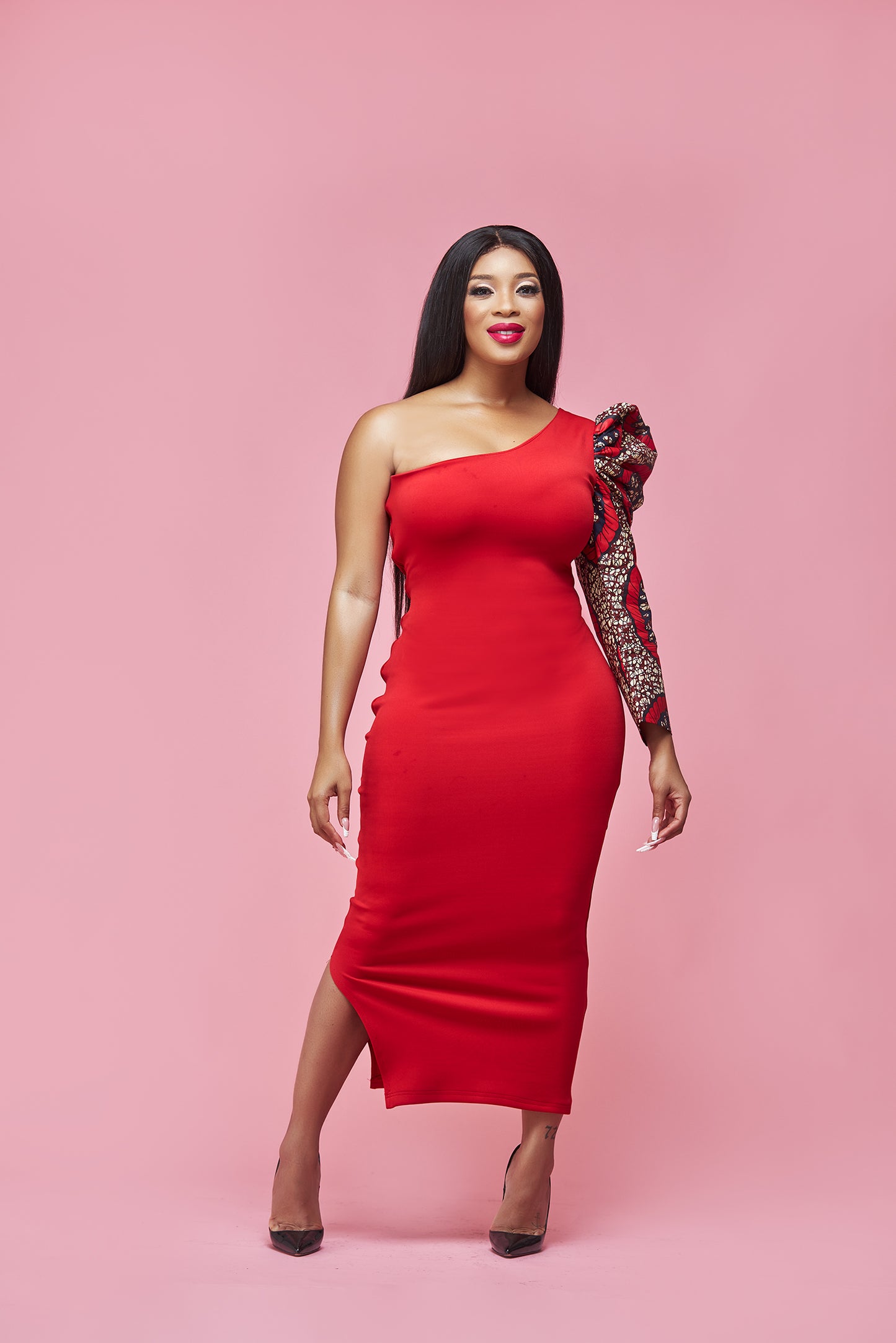 Red Bukelwa Dress