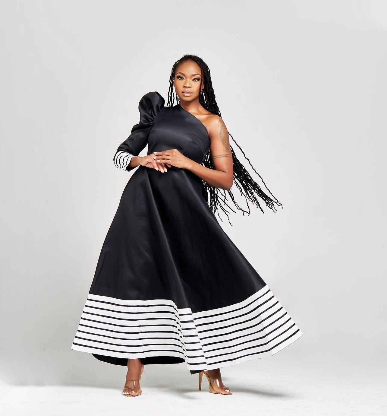 One Shoulder Xhosa Dress