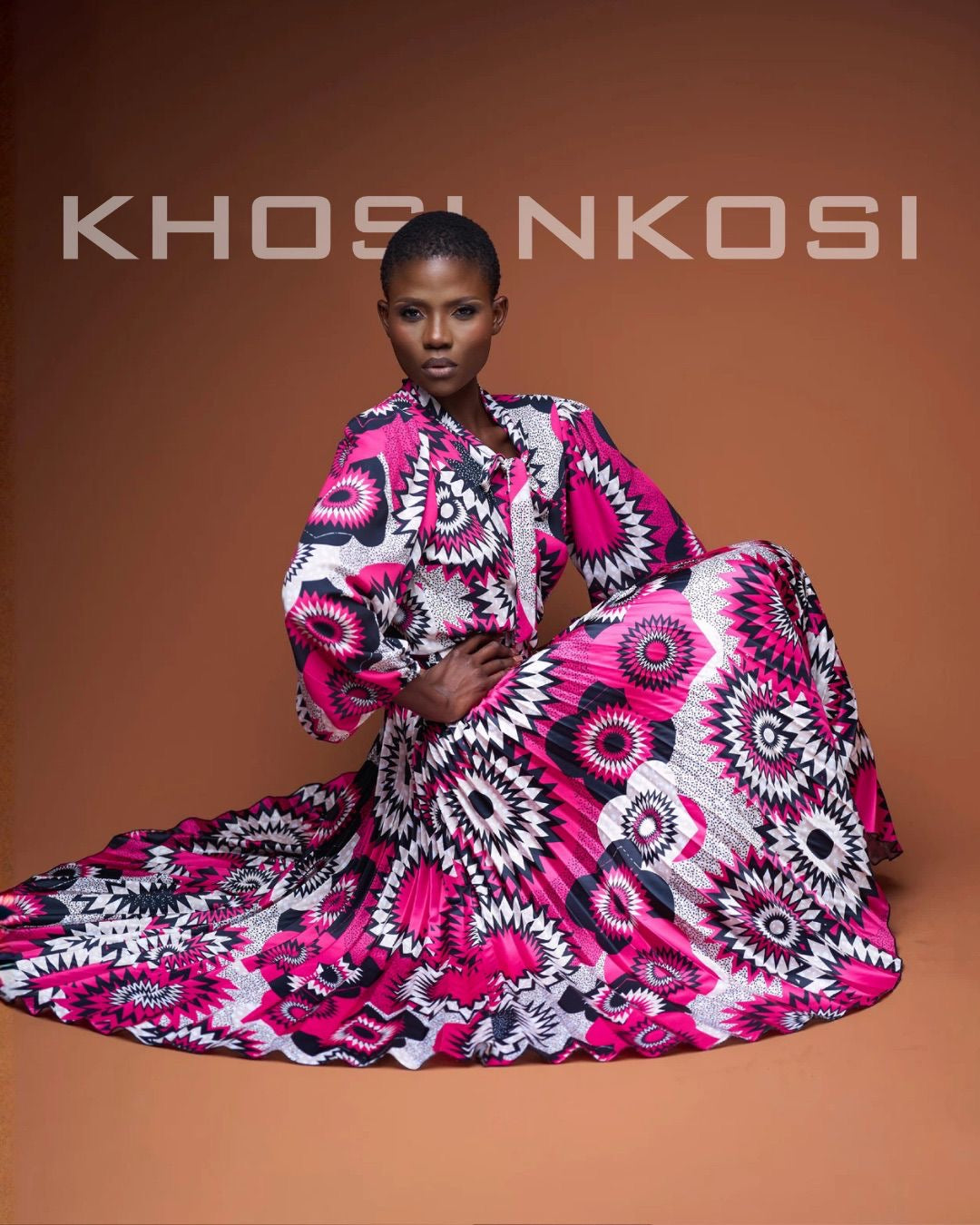 Pink Lethabo Pleated Skirt