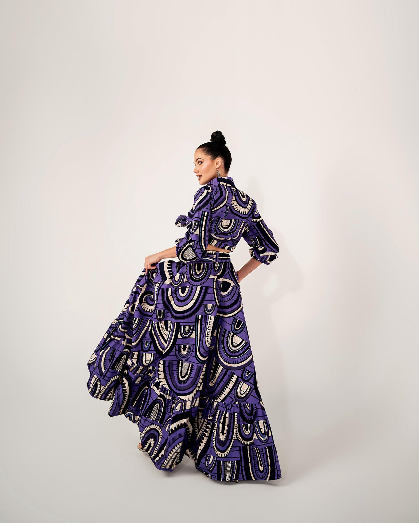 Purple Ankara Skirt