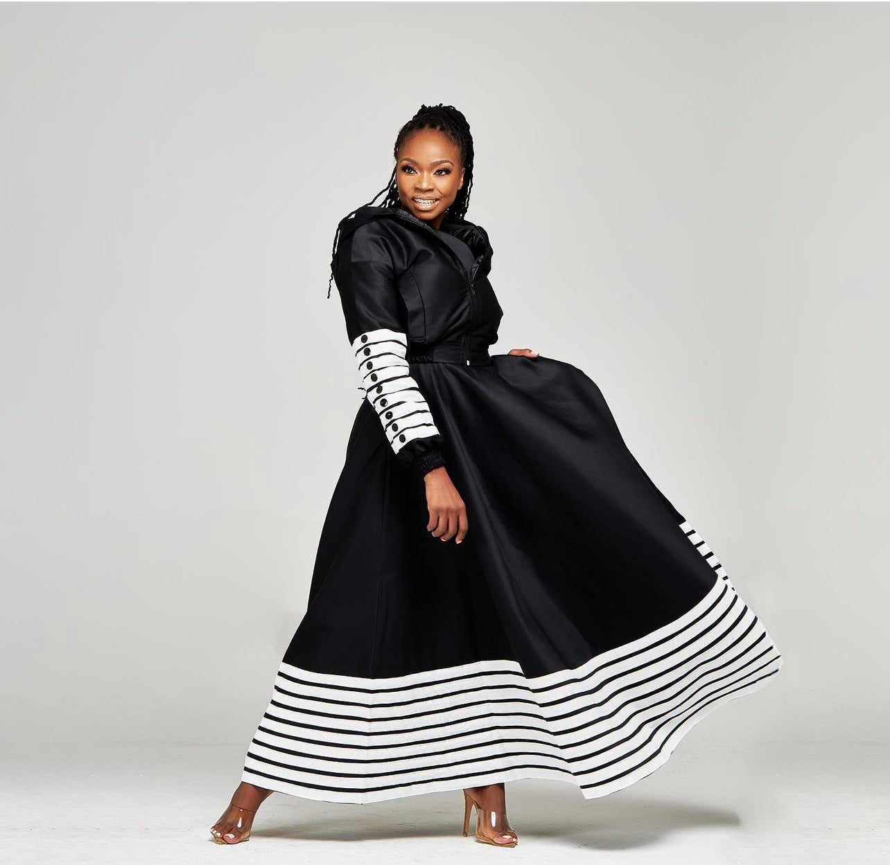 Black Xhosa Bomber Jacket