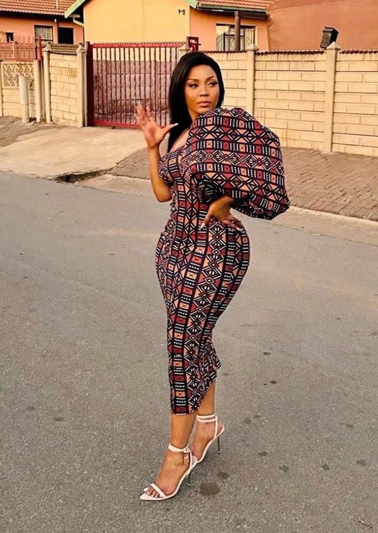 Chwayita One-Shoulder Dress