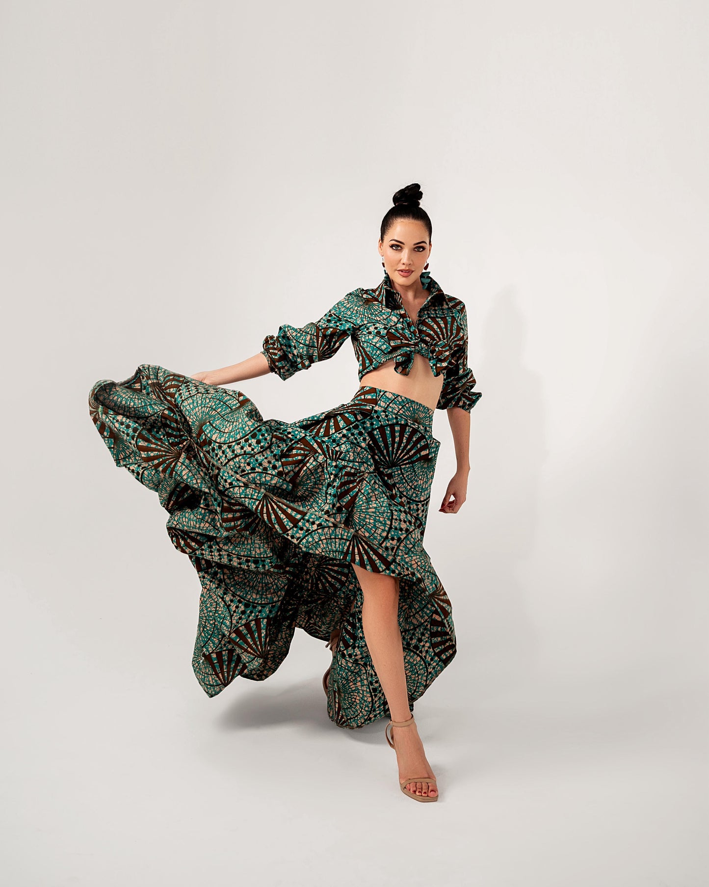 Teal Ankara Shirt