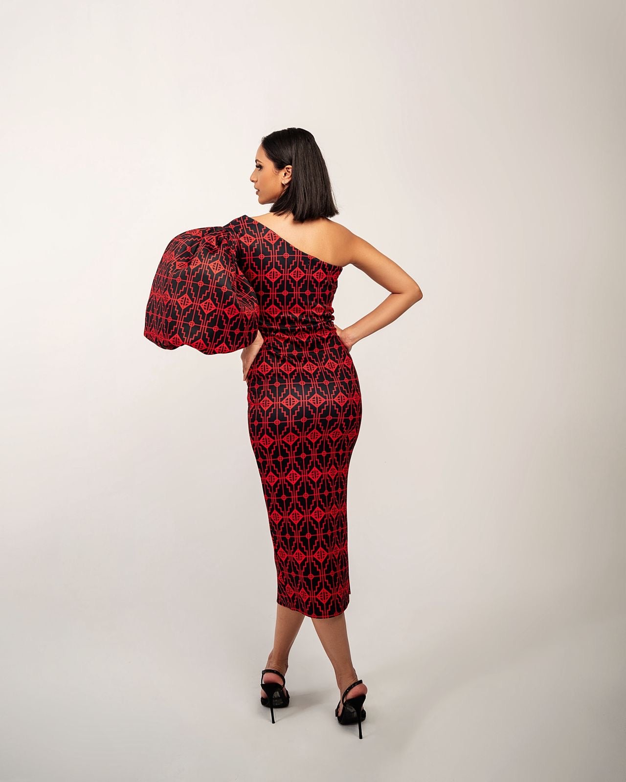 Anazarde One-Shoulder Dress