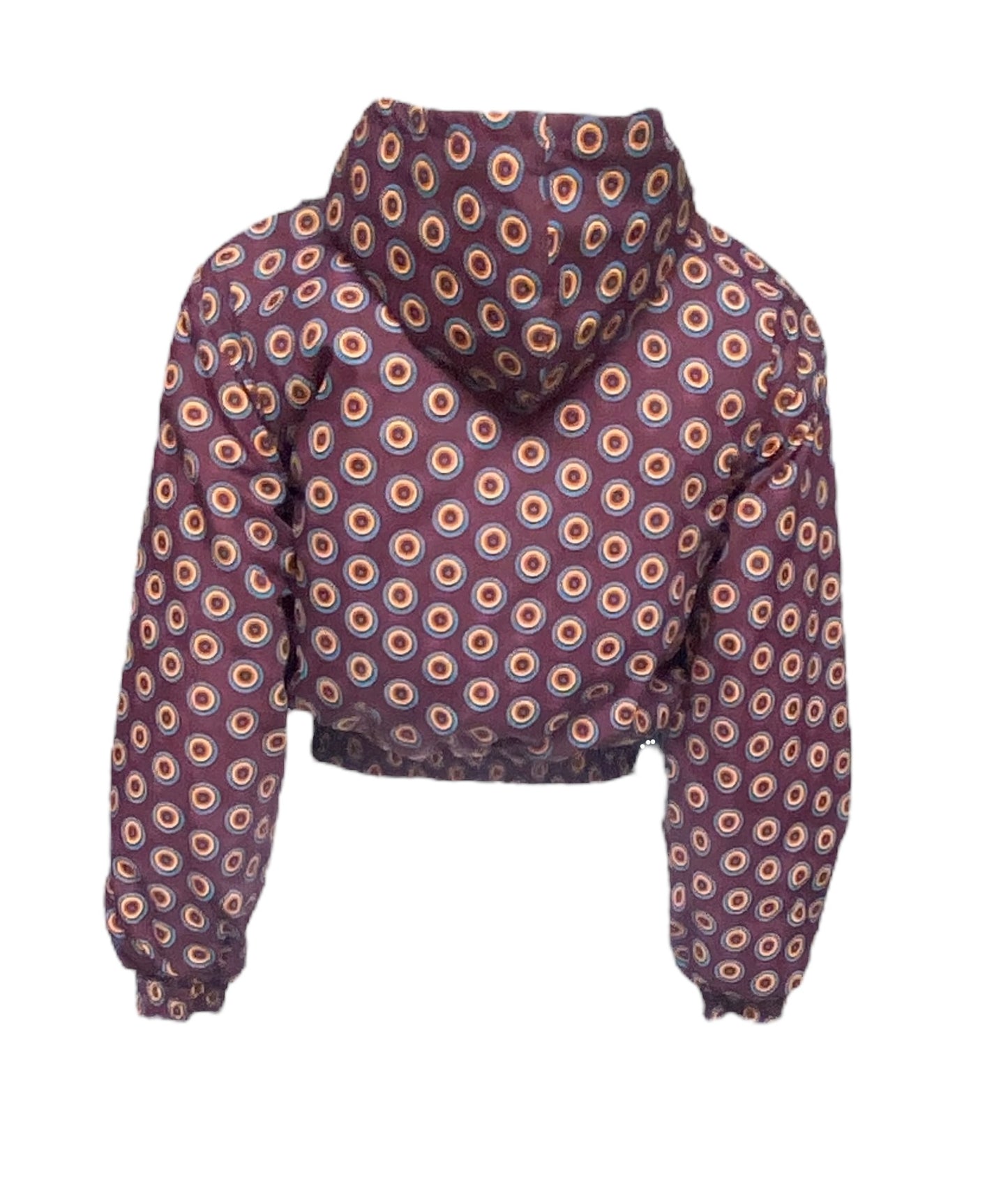 Brown Shweshwe Cropped Jacket