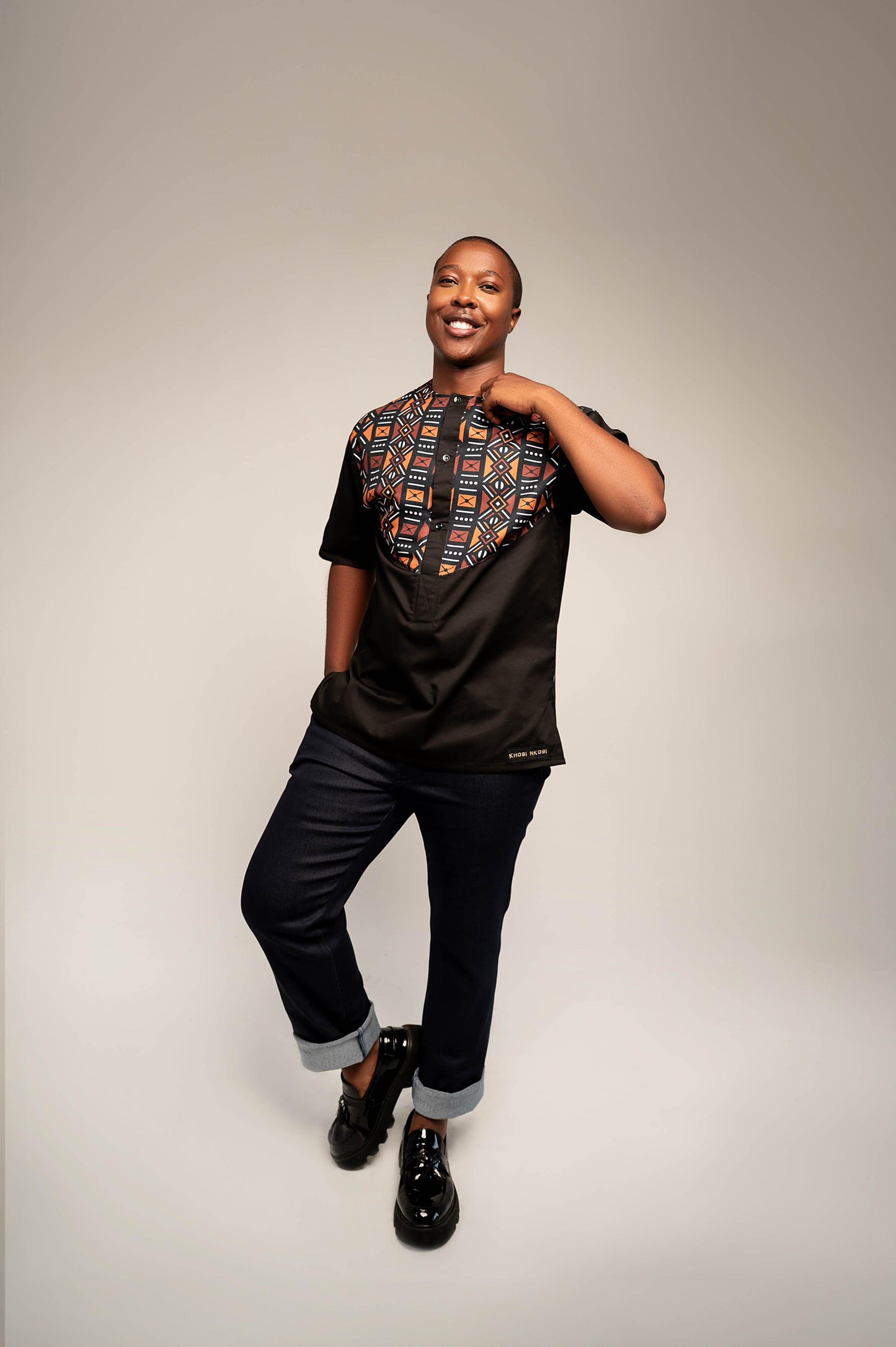 Men’s Mudcloth Insert Shirt