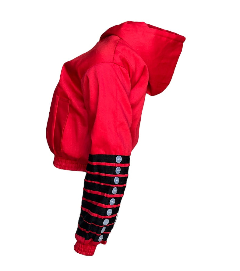 Red Xhosa Bomber Jacket