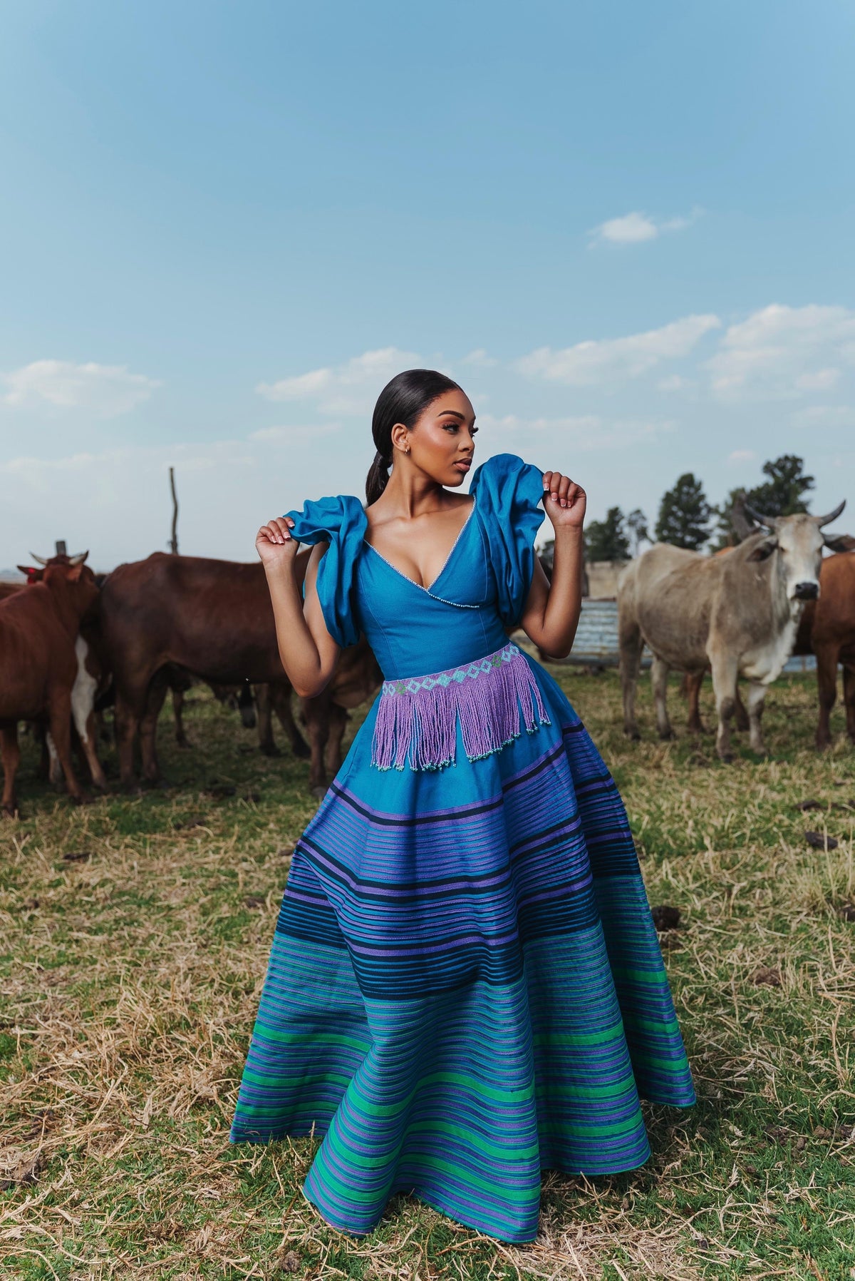 Sibongile Mbaco Dress With Qhiya