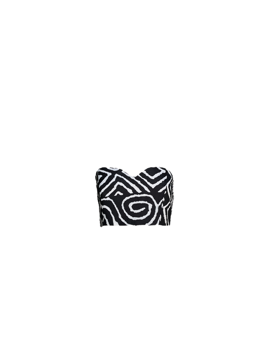 Zebra Boobtube Bodice