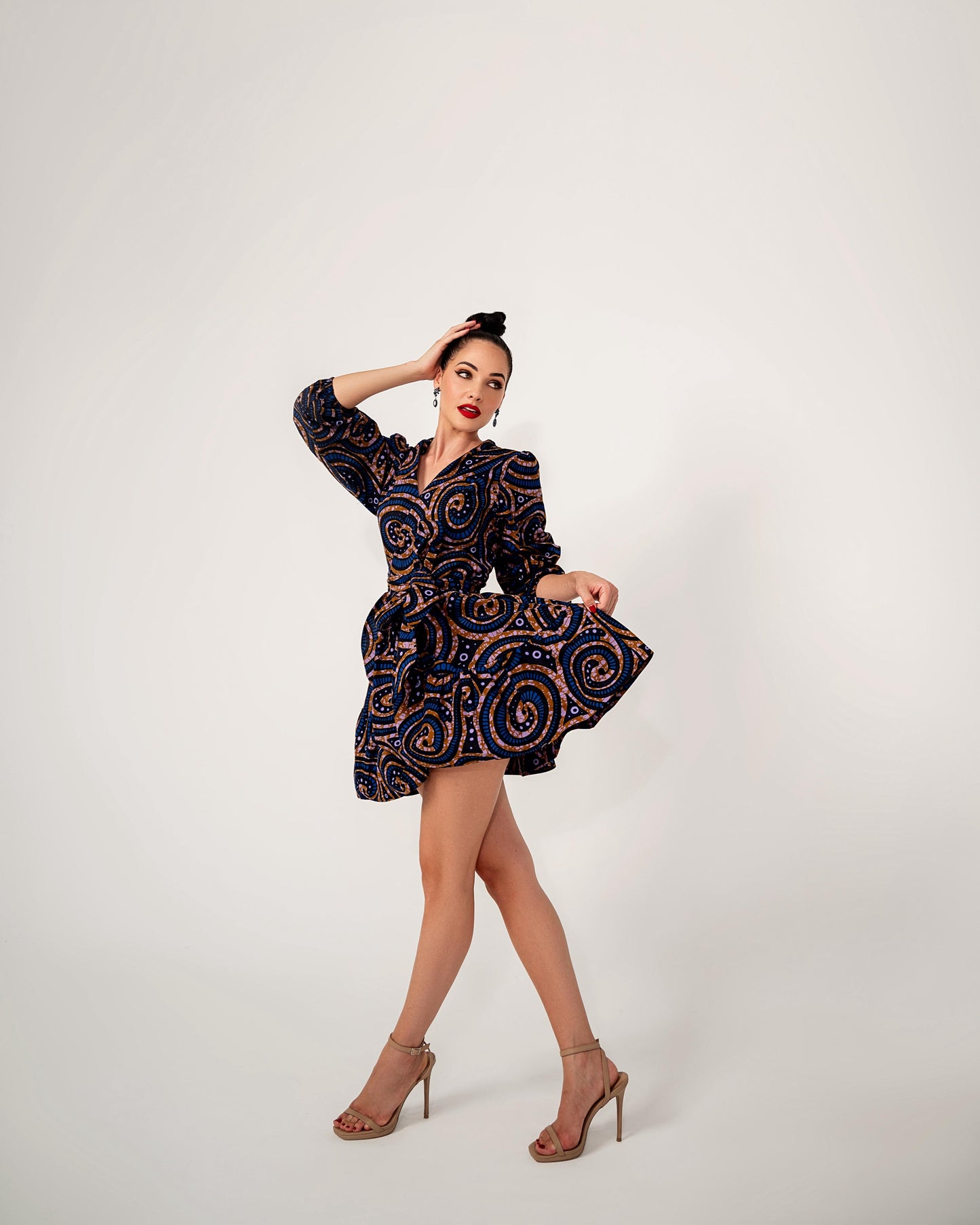 Navy Natasha Wrap Dress