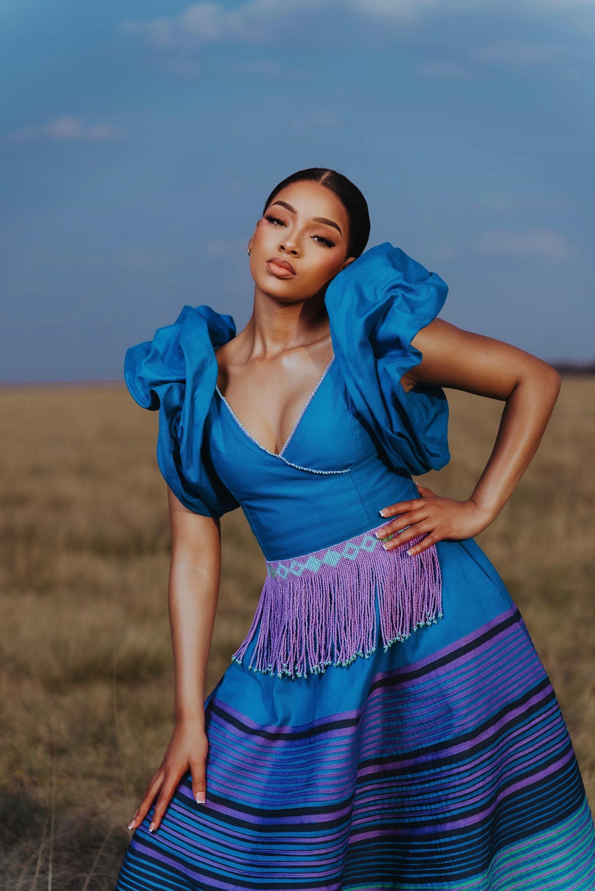 Sibongile Mbaco Dress With Qhiya