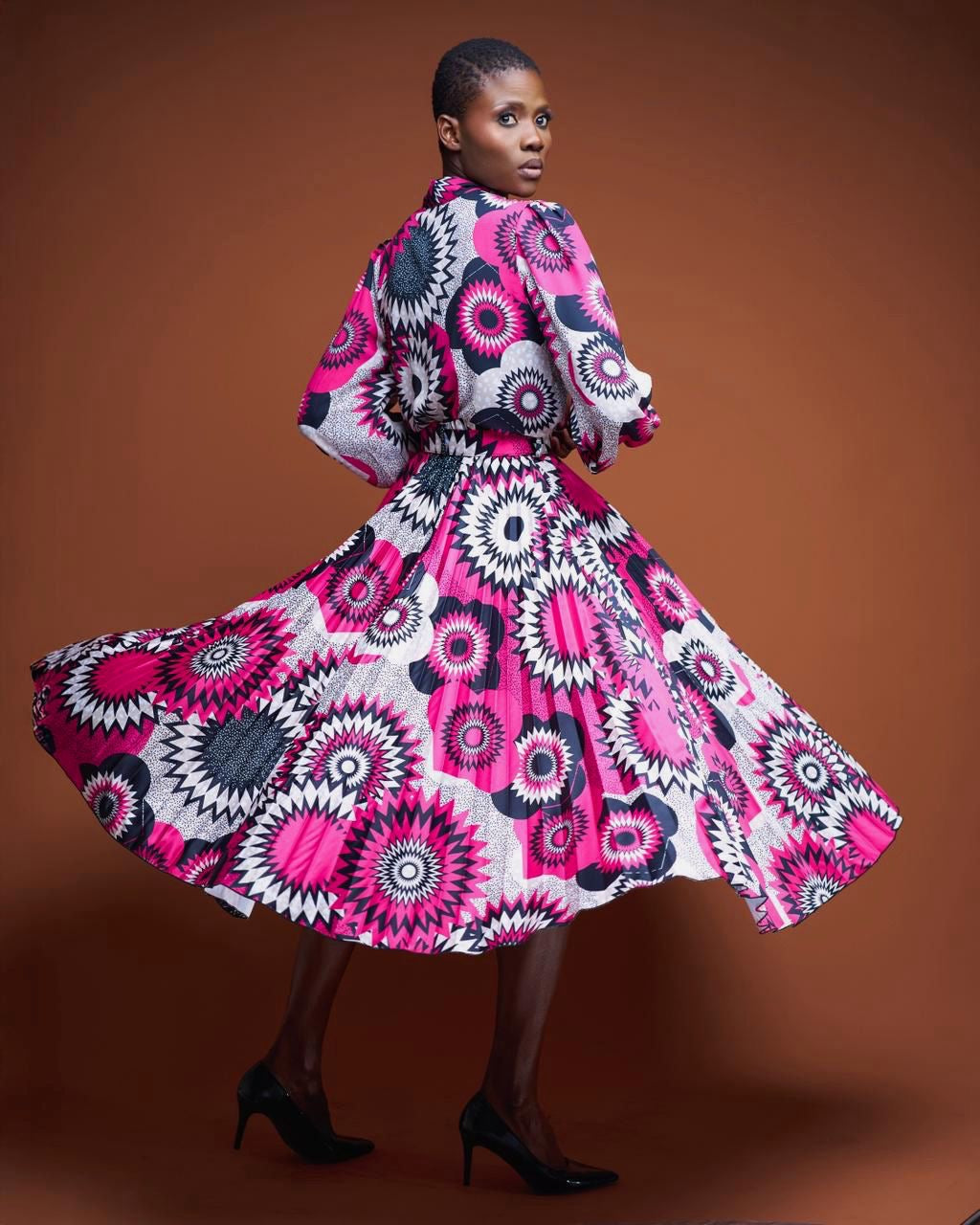 Pink Lethabo Pleated Skirt