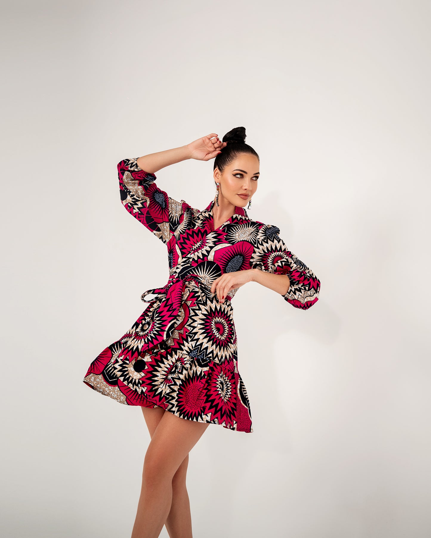 Pink Natasha Wrap Dress