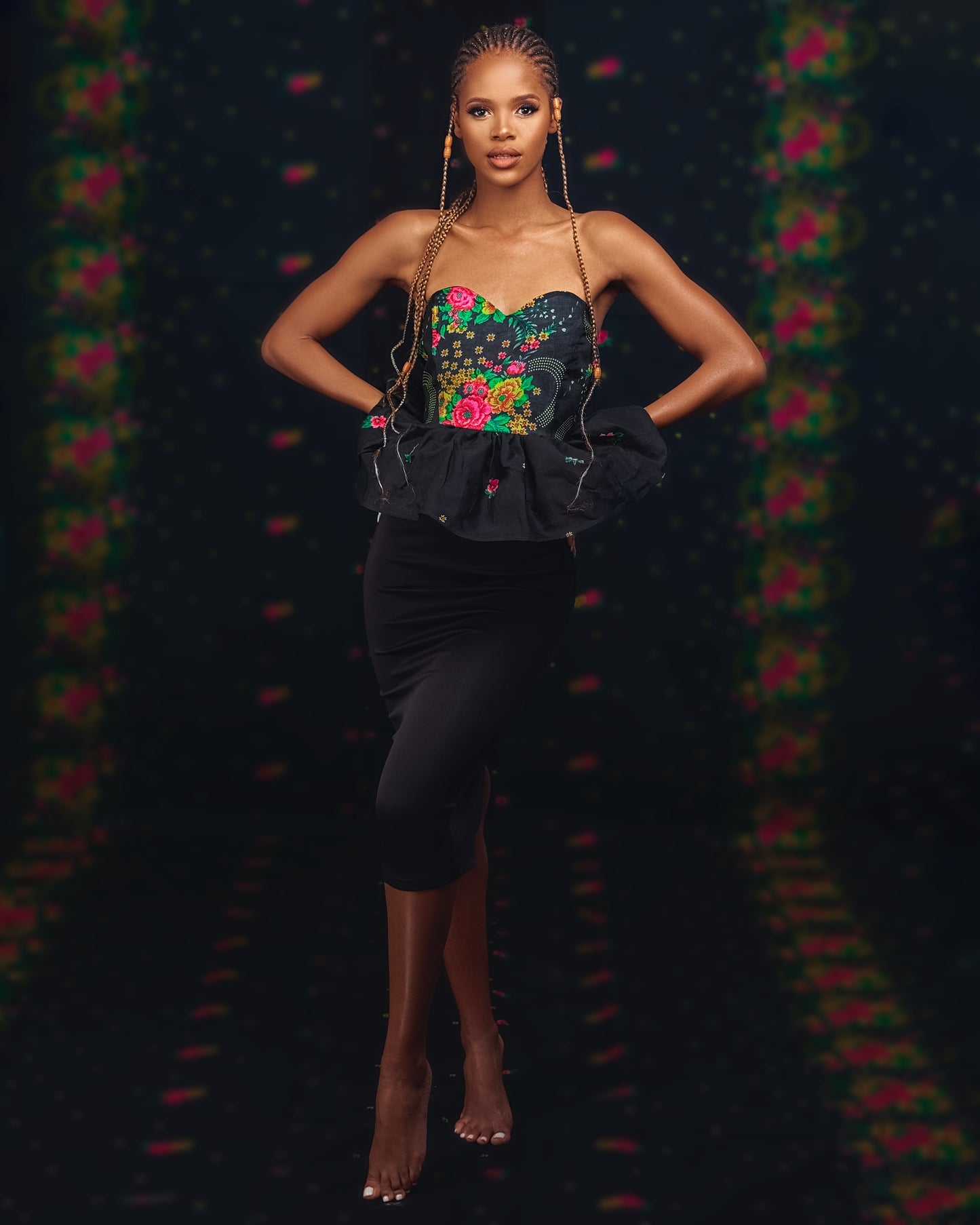 Black Tsonga Boobtube Dress