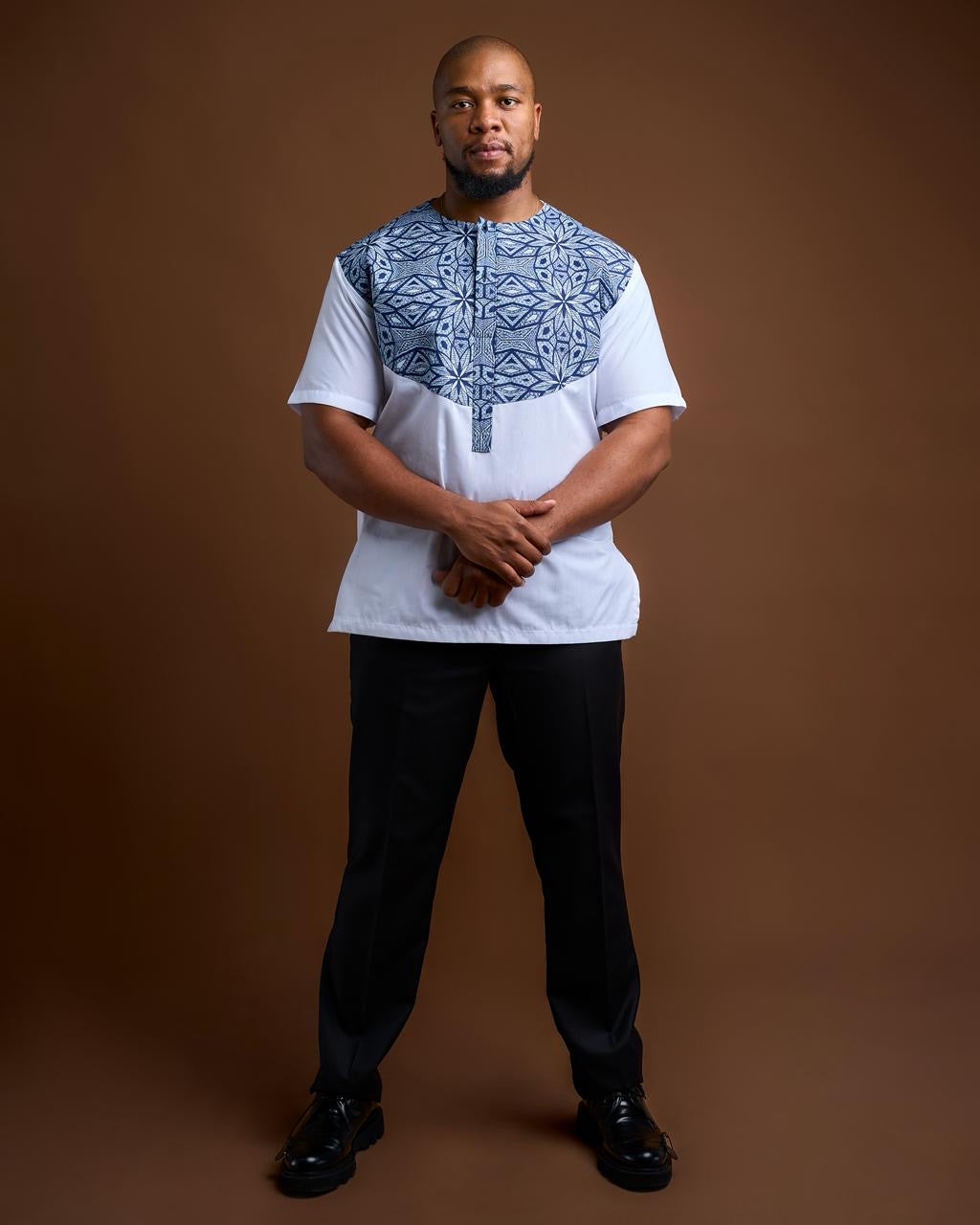 Men’s Shweshwe Insert Shirt