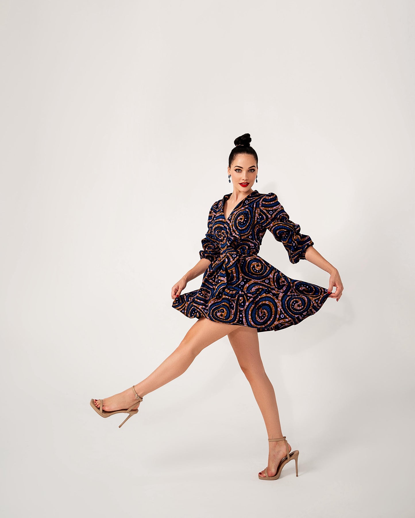 Navy Natasha Wrap Dress