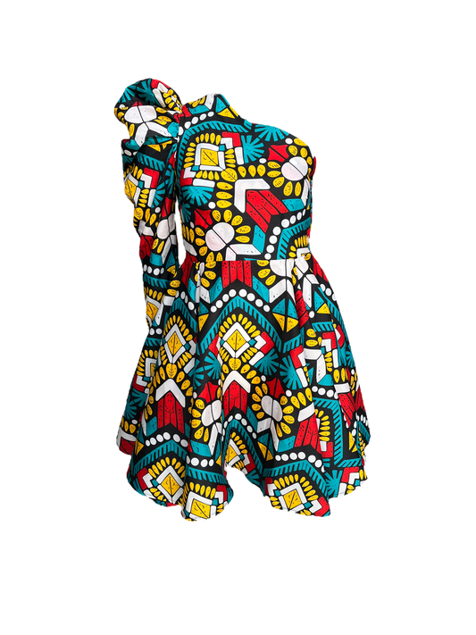 Printed Bow Dress