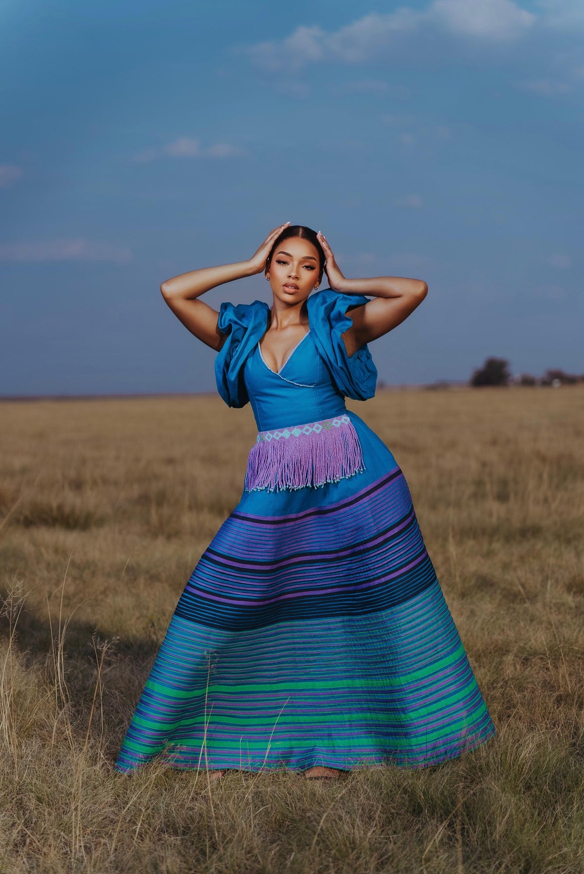 Sibongile Mbaco Dress With Qhiya