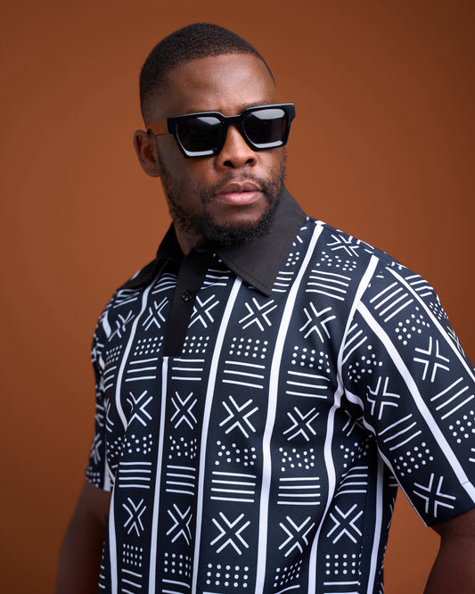 Men’s Monochrome Mudcloth Golfer