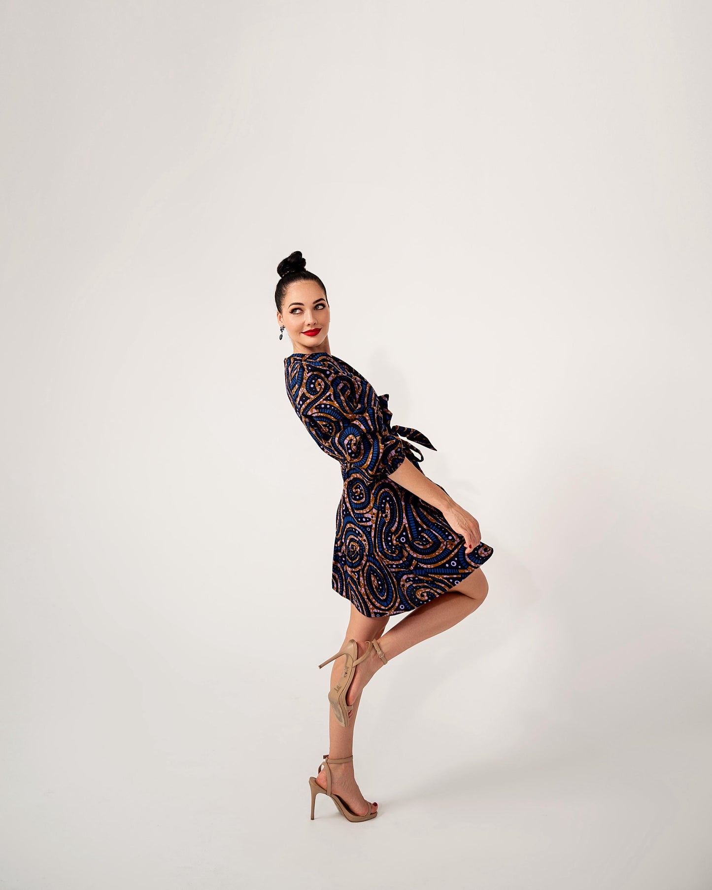 Navy Natasha Wrap Dress