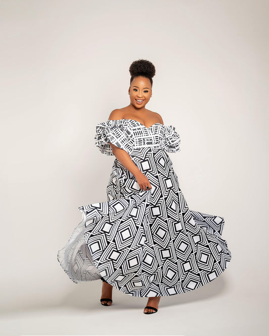 Monochrome Sehorane Dress