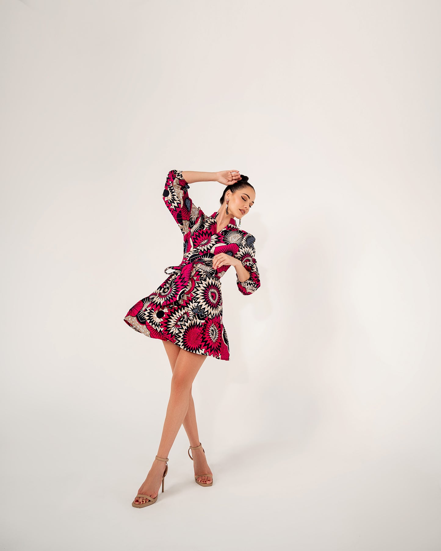 Pink Natasha Wrap Dress