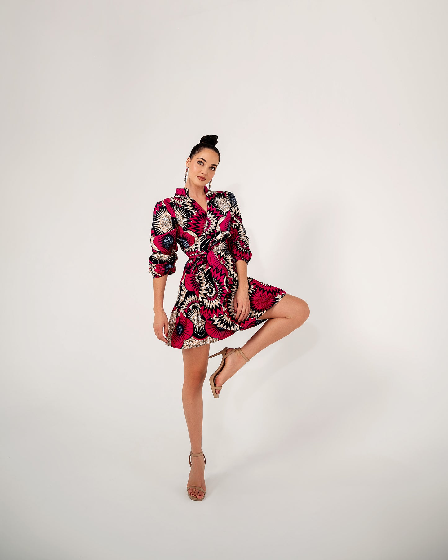 Pink Natasha Wrap Dress