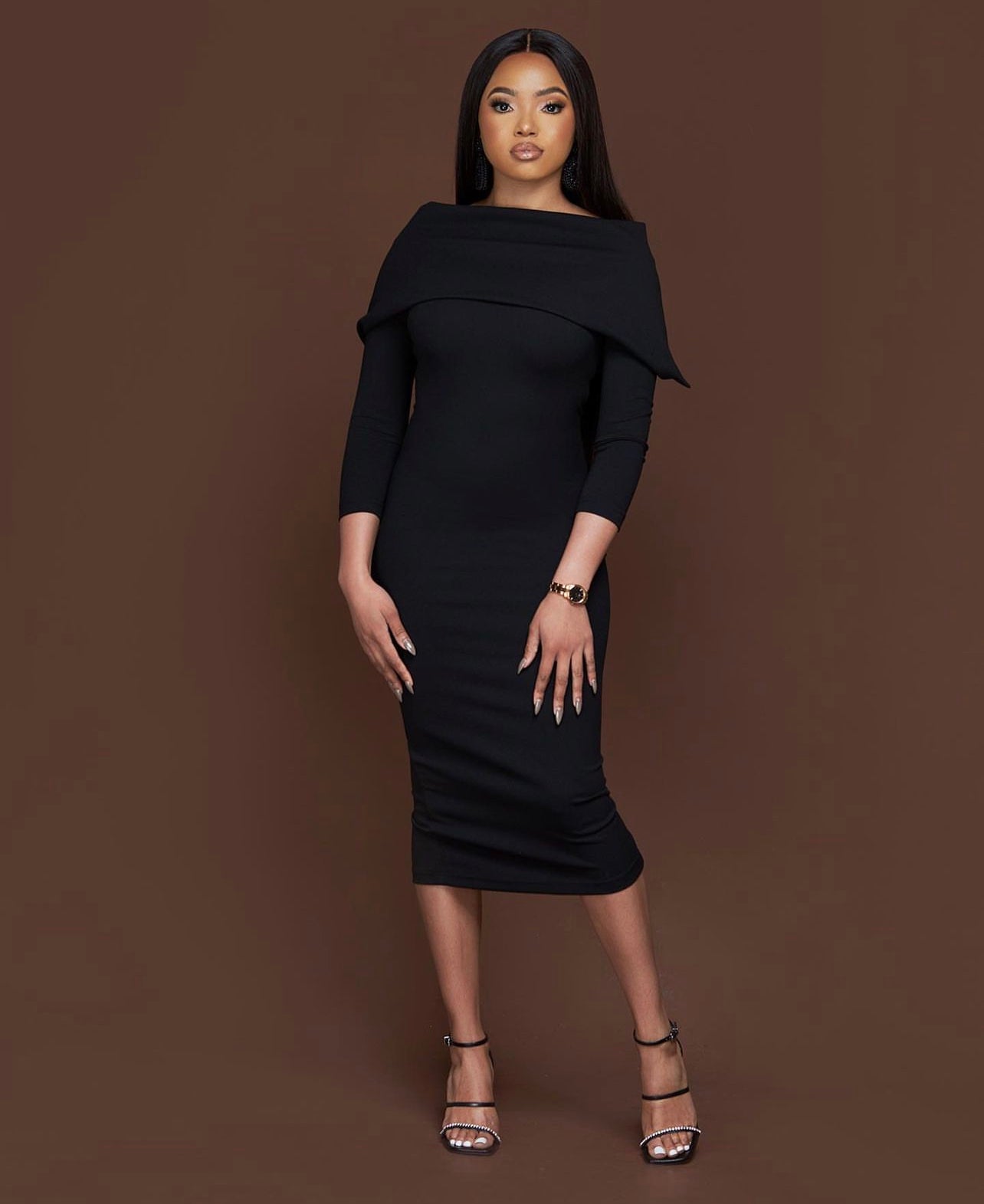 Black Cape Dress
