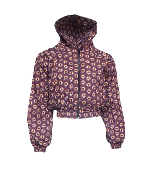 Brown Shweshwe Cropped Jacket