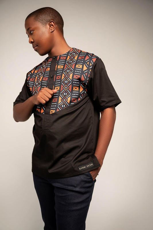 Men’s Mudcloth Insert Shirt