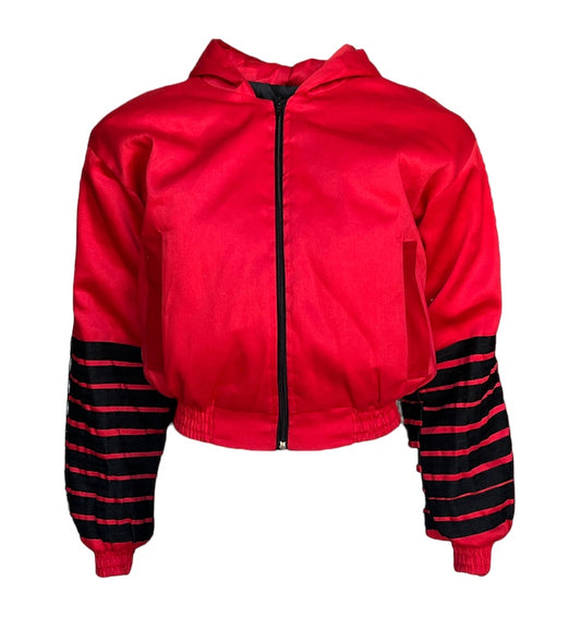 Red Xhosa Bomber Jacket